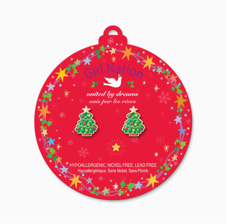 Christmas Tree Stud Earrings