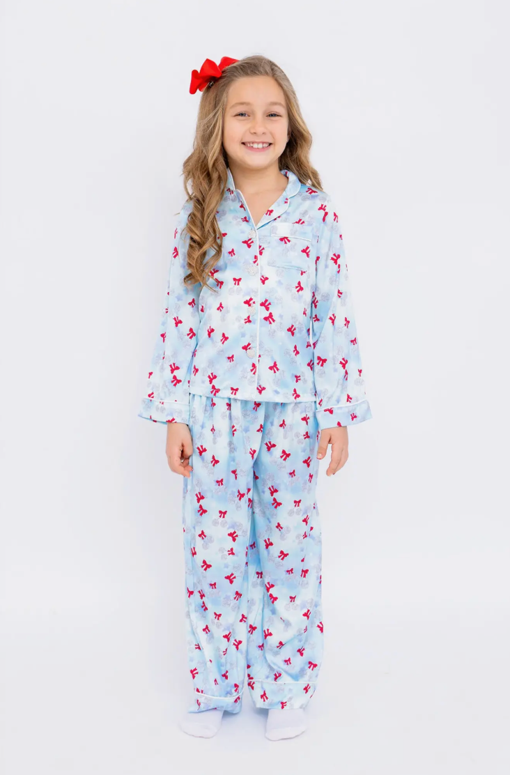 Disco Cherries Satin Pajamas