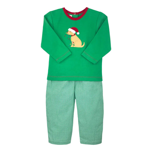 Christmas Dog Top + Pant Set