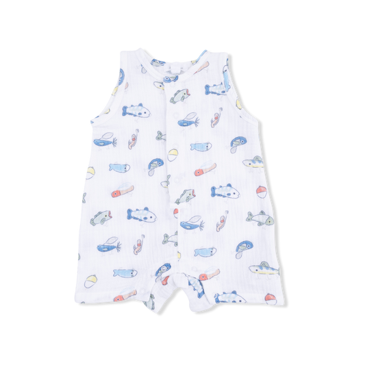 Fishing Lures - Sleeveless Shortie Romper