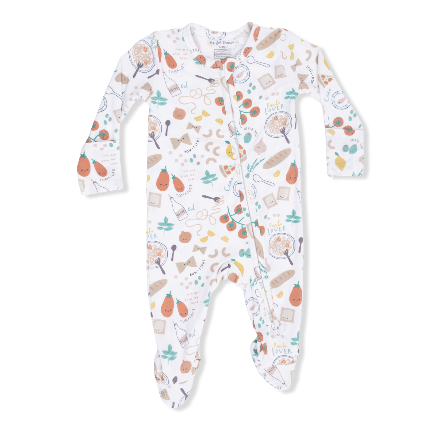 Pasta Lovers - 2 Way Zipper Footie