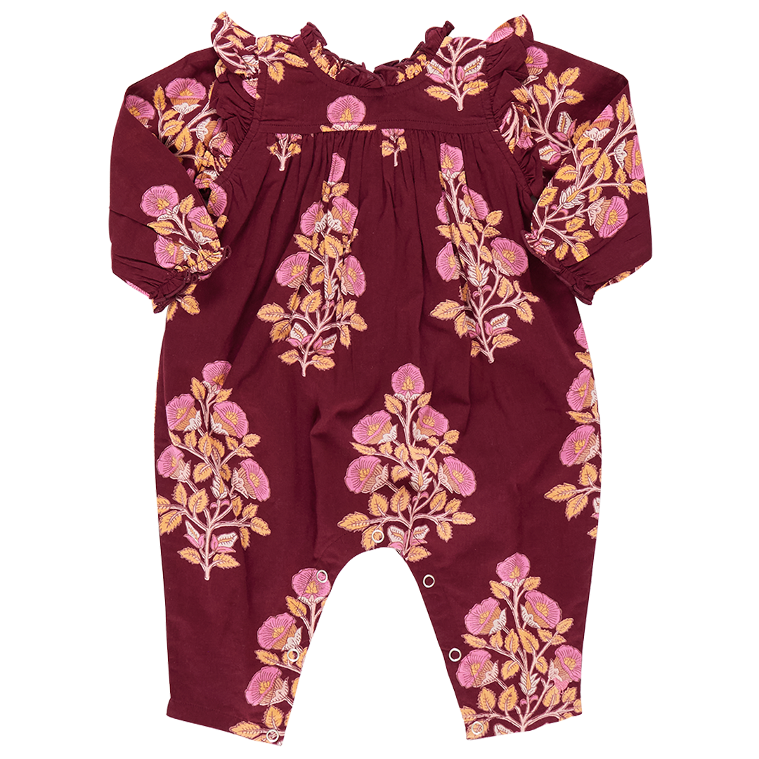 Burgundy Bouquet Floral Kalani Jumper