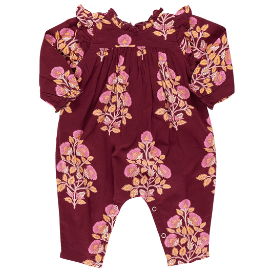 Burgundy Bouquet Floral Kalani Jumper