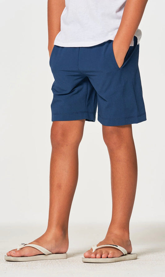 Chaser Boys Coastal Cloth Boat Day Shorts-Blazer