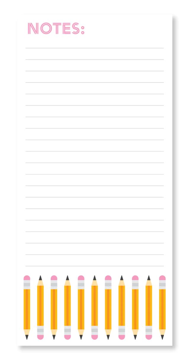 Pencil Notes List Pad