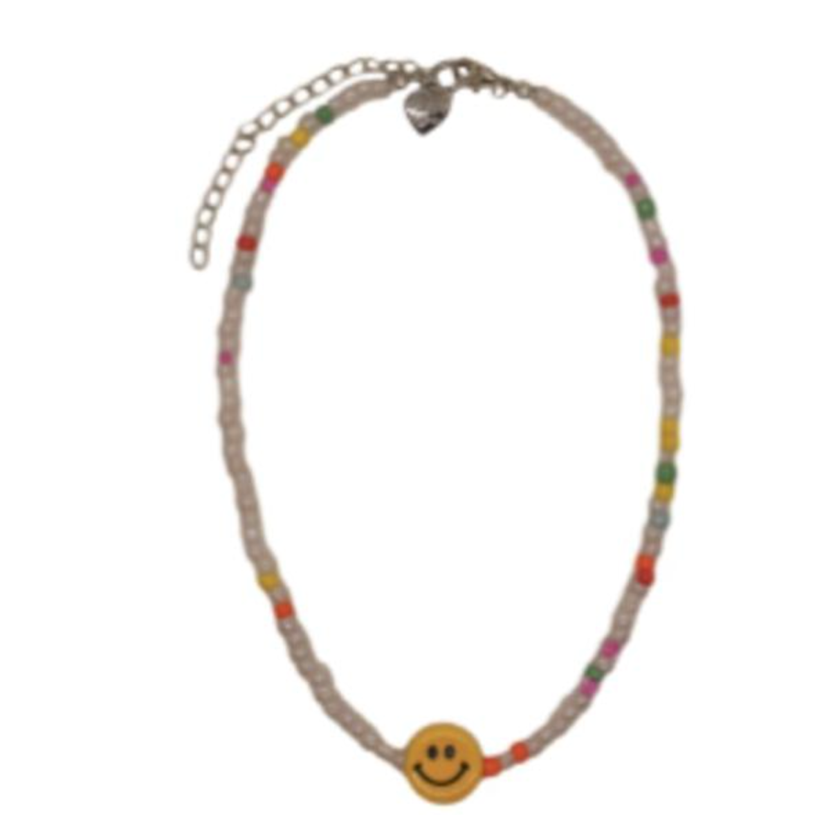 Smiley Face Beaded Necklace