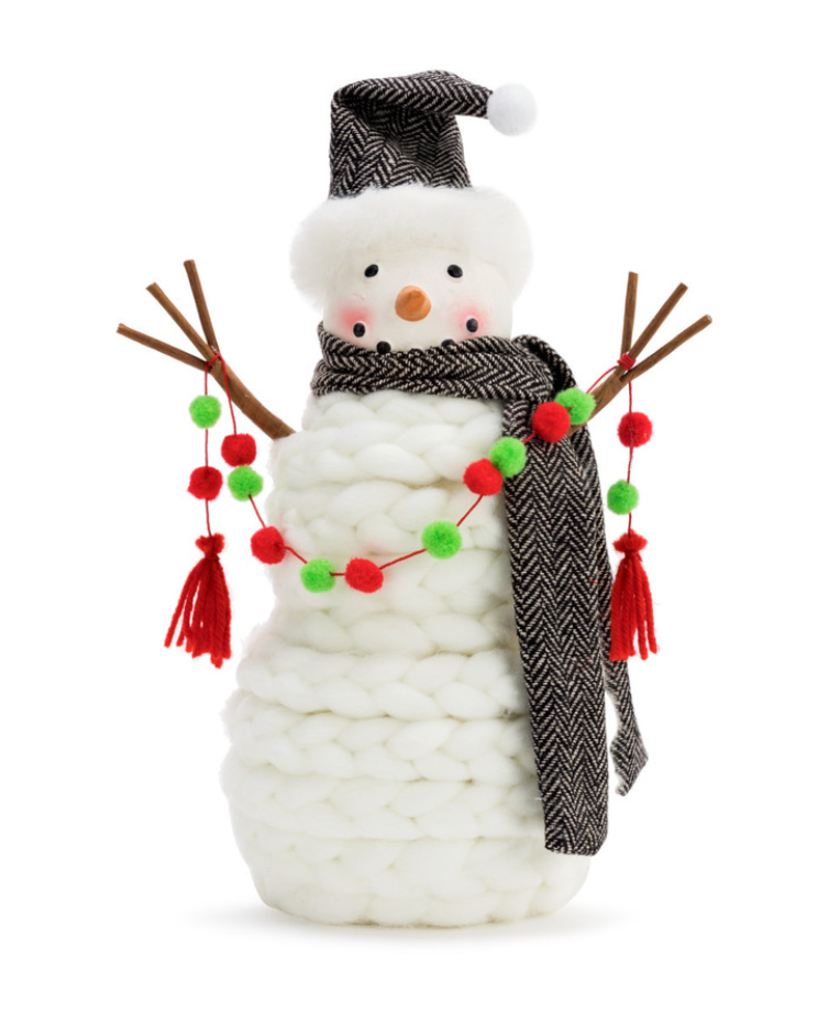 Knit Large Snowman Figure