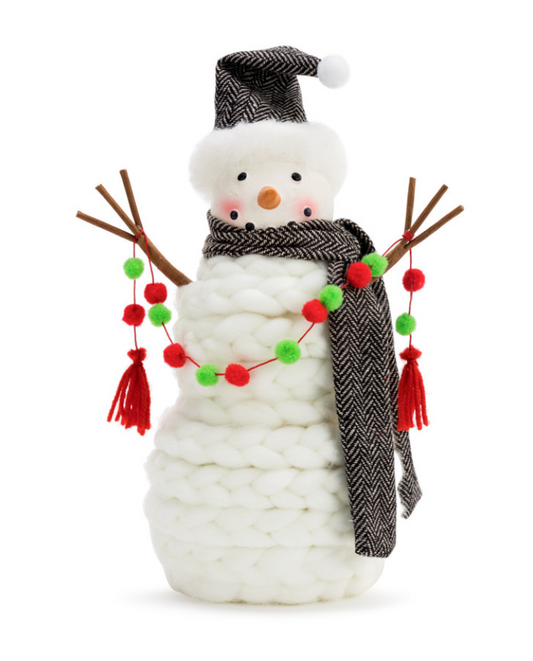 Knit Large Snowman Figure