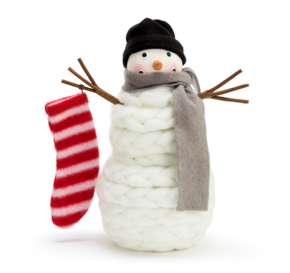 Knit Medium Snowman Figure