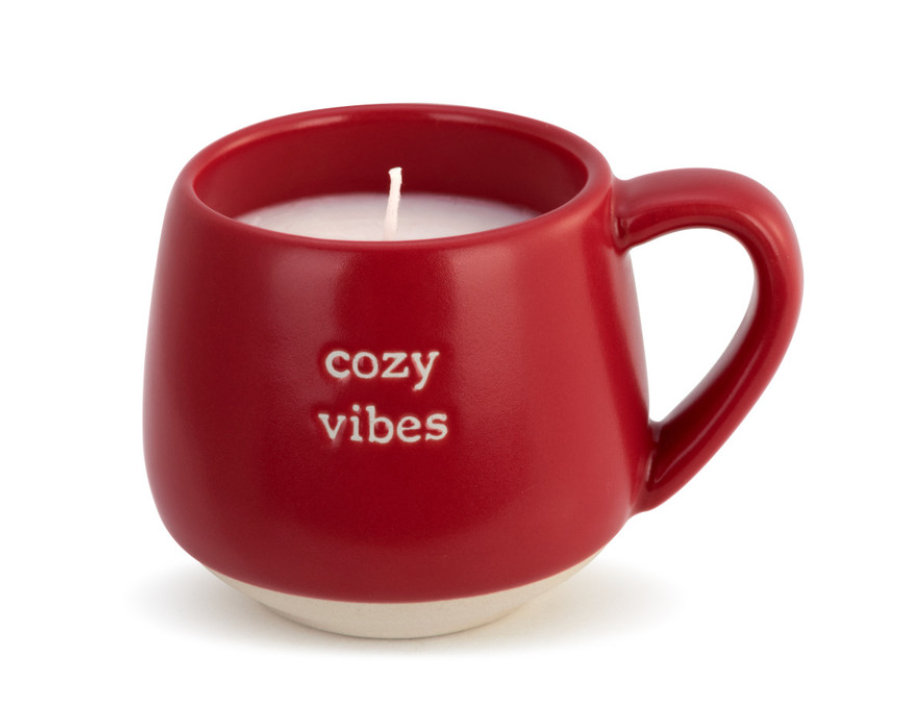 White/Red Mini Candle Mug