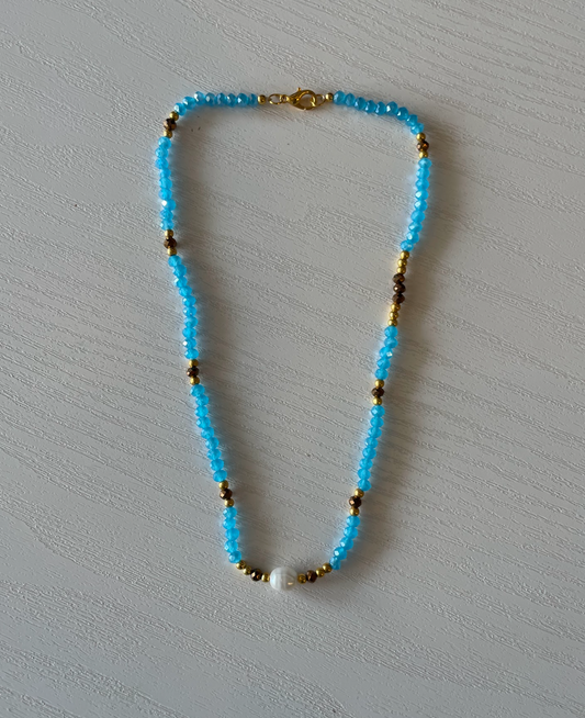 Beaded Necklace With Pearl